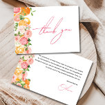 Main Squeeze Citrus Themed Bridal Shower Thank You Card<br><div class="desc">Express your gratitude in style with this Main Squeeze Citrus Themed Bridal Shower Thank You Card. Featuring a vibrant lemon and floral design, this elegant card perfectly complements your bridal shower theme. The charming script and fresh citrus accents make it a delightful way to thank your guests for their love...</div>