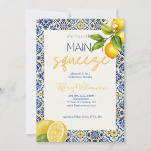 Main Squeeze Italian Tile Bridal Shower Invitation