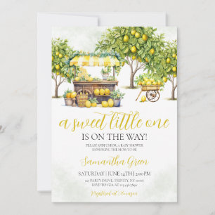 Main Squeeze Lemon Baby Shower Invitation