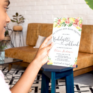 Main Squeeze Lemon Bachelorette Weekend Invitation