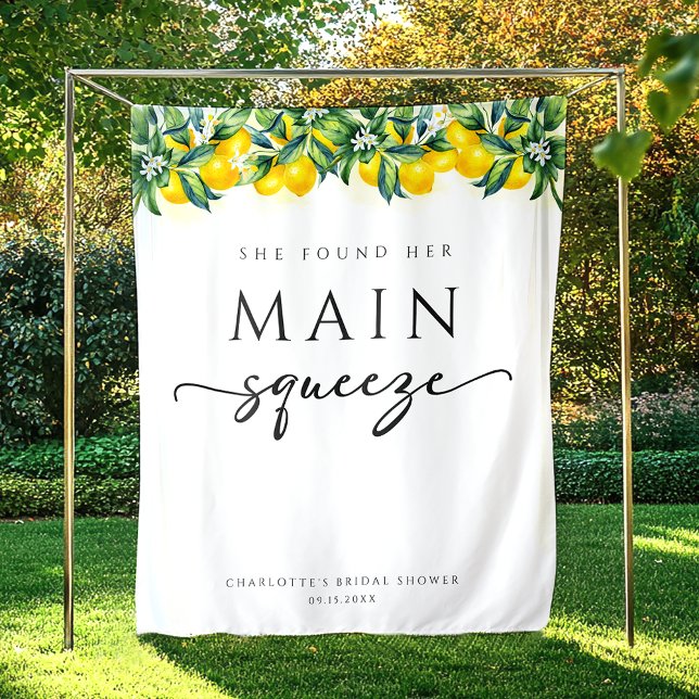 Main Squeeze Lemon Bridal Shower Backdrop (Creator Uploaded)