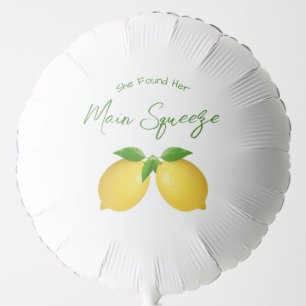 Main Squeeze Lemon Bridal Shower Balloon