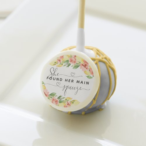 Main Squeeze Lemon Bridal Shower Cake Pops