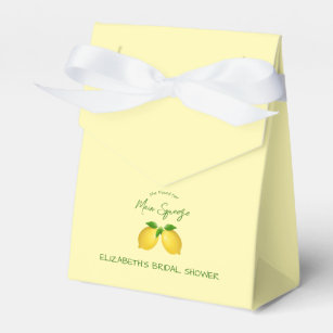 Watercolor Lemon Bridal Shower Favor Bags