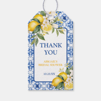 MAIN SQUEEZE LEMON BRIDAL SHOWER GIFT TAGS