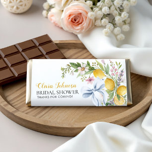 Main Squeeze Lemon Bridal Shower Hershey Bar Favors