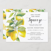 Main Squeeze Lemon Bridal Shower Invitation (Front/Back)