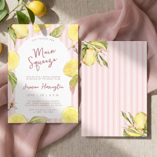 Main Squeeze Lemon Bridal Shower Invitation
