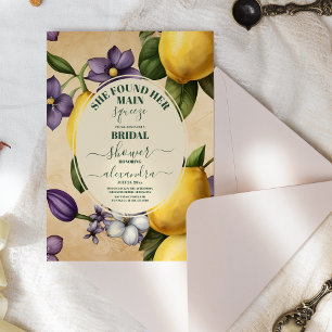 Main Squeeze Lemon  Bridal Shower Invitation