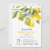Main Squeeze Lemon Bridal Shower Invitation (Front)