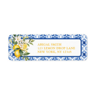 MAIN SQUEEZE LEMON BRIDAL SHOWER LABEL