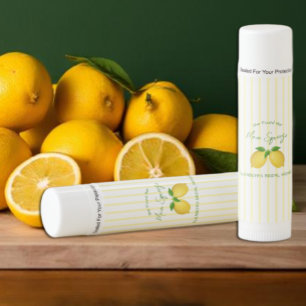 Main Squeeze Lemon Bridal Shower Lip Balm