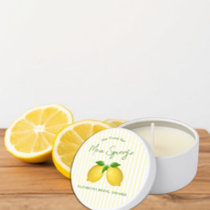 Main Squeeze Lemon Bridal Shower Mini Candle Favors