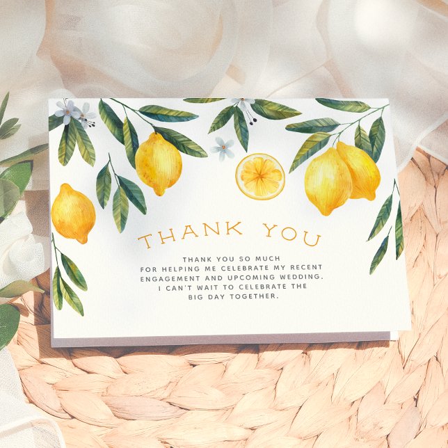 Main Squeeze Lemon Bridal Shower Thank You (Creator Uploaded)