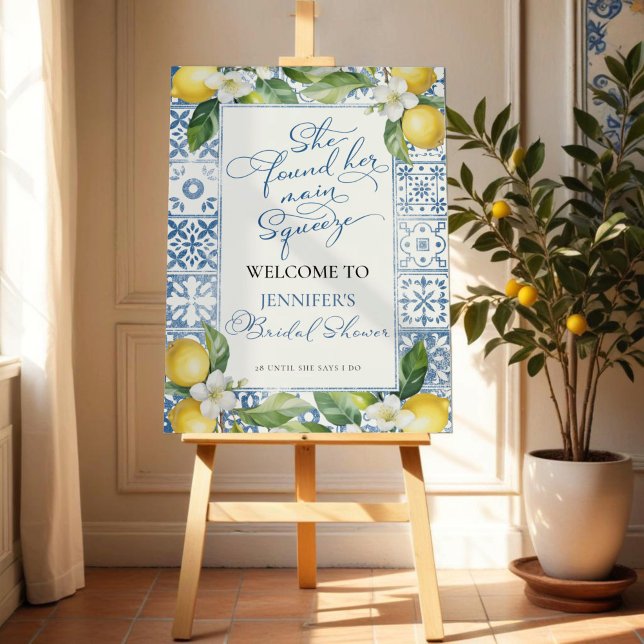 Main Squeeze | Lemon Bridal Shower Welcome Sign (Creator Uploaded)
