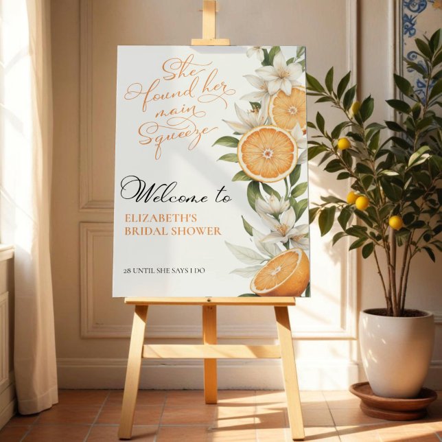 Main Squeeze | Lemon Bridal Shower Welcome Sign (Creator Uploaded)