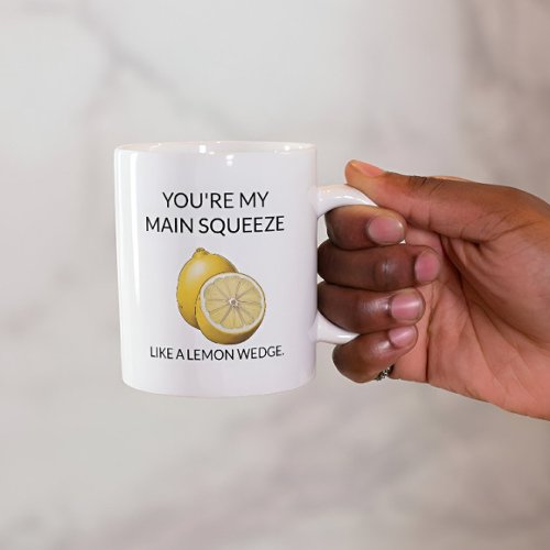 Main Squeeze Lemon Funny Saying Coffee Mug