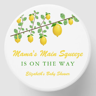 Main Squeeze Lemon Gender Neutral Baby Shower Mini Candle Favors