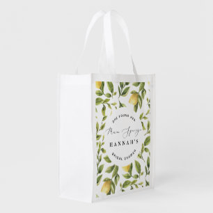 Main Squeeze Lemon Mediterranean Bridal Shower bag