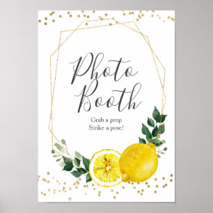 Main squeeze lemon Photo Booth Sign