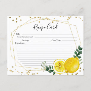 Main Squeeze Lemon Recipe Card