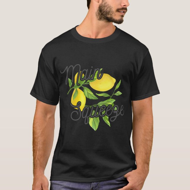 Main Squeeze Lemons And Leaves T-Shirt (Front)