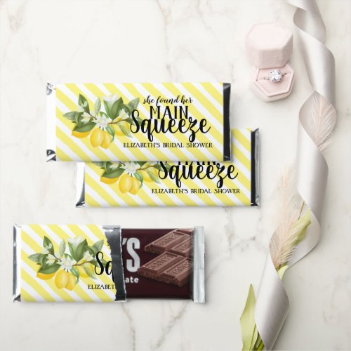 Main Squeeze Lemons Bridal Shower Candy Bar Favor