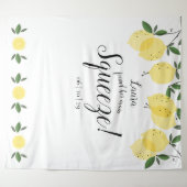 Main Squeeze Lemons Bridal Shower Photo Backdrop (Front (Horizontal))