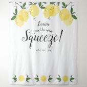 Main Squeeze Lemons Bridal Shower Photo Backdrop (Front)