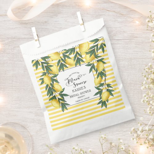 Main Squeeze Lemons Tropical Bridal Shower Favor B Favor Bag