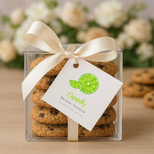 Main Squeeze Lime Green Bridal Shower Favor Tags