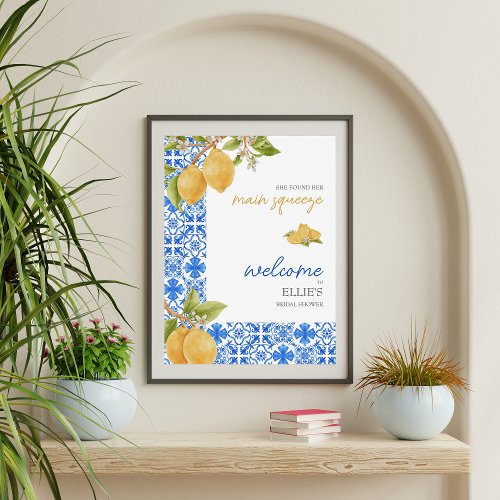 Main Squeeze  Mediterranean Lemon Bridal Shower  Poster