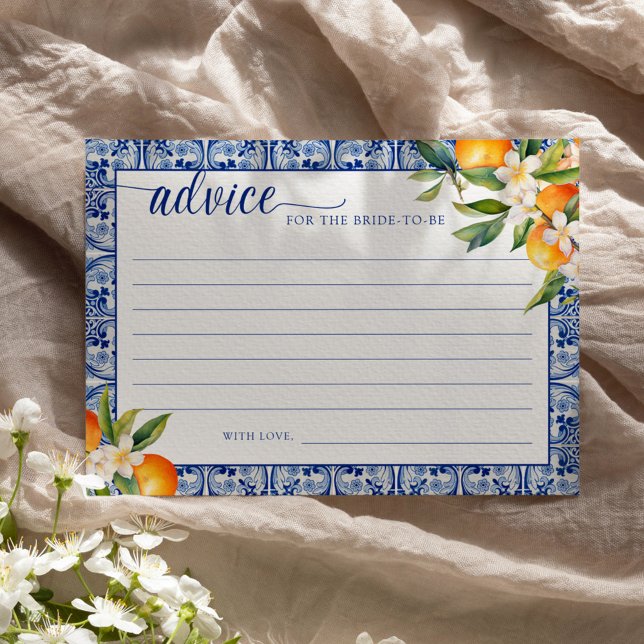 Main Squeeze Oranges Advice for the Bride Invitation (Creator Uploaded)