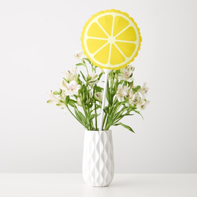 Main Squeeze Party Fruit Centerpiece Lemon Balloon (Vase)