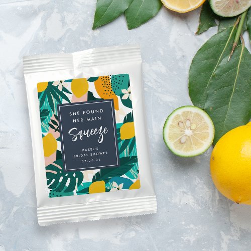 Main Squeeze  Personalized Bridal Shower Favor Lemonade Drink Mix