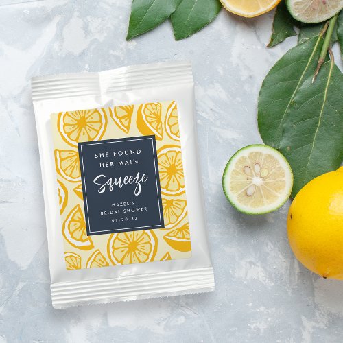 Main Squeeze  Personalized Bridal Shower Favor Lemonade Drink Mix