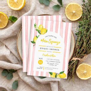 Main Squeeze Summer Lemon Bridal Shower Invitation