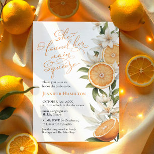 Main Squeeze   Watercolor Lemon Bridal Shower Invitation