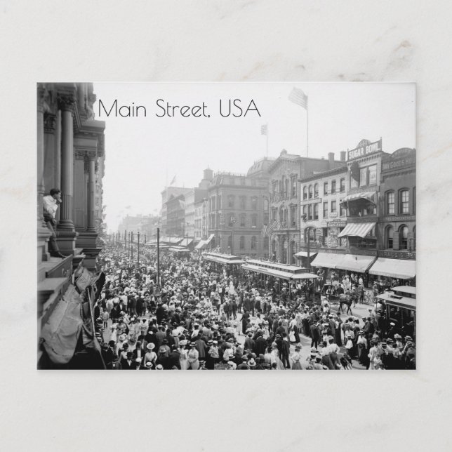 Main St., Buffalo, N.Y. Postcard (Front)