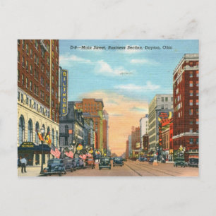 Main St., Dayton, Ohio Vintage Postcard