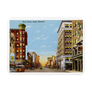 Main St., Joplin, Missouri Vintage  Magnet