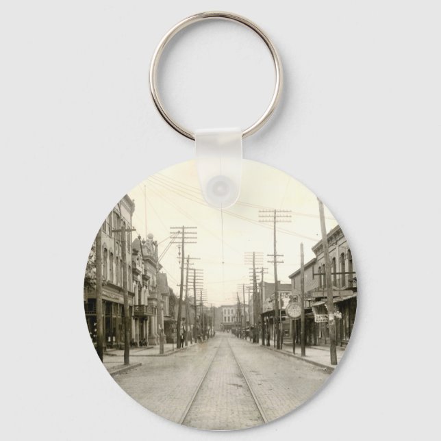 Main St. Nanticoke Pa. 1906 Keychain (Front)