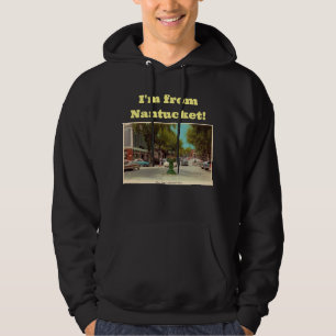 Main St Nantucket c1960s Vintage Style Hoodie