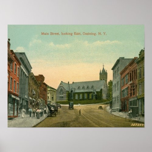 Main St Ossining New York Poster