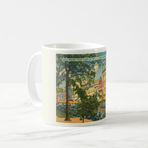 Main St, Saratoga Springs NY Vintage Style Coffee Mug