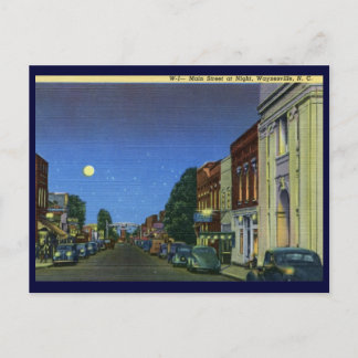 Main St., Waynesville NC Vintage Postcard