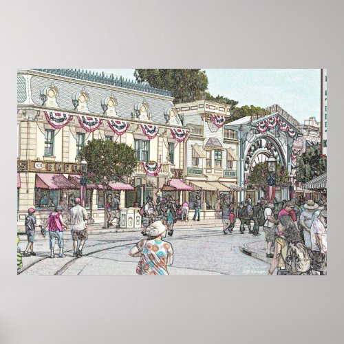 Main street AnyTown USA Poster