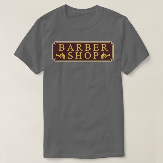 Main Street Barber Shop T-Shirt (Design Front)
