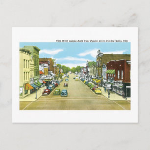Main Street, Bowling Green, Ohio Postcard