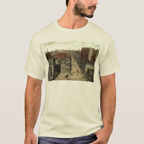 Main Street Buffalo NY 1912 Vintage T_Shirt